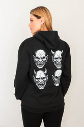 Moletom Unissex canguru preto Demons